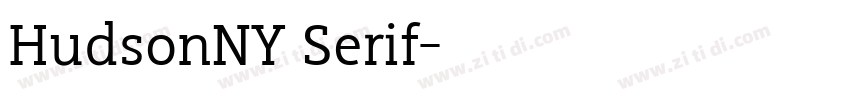HudsonNY Serif字体转换